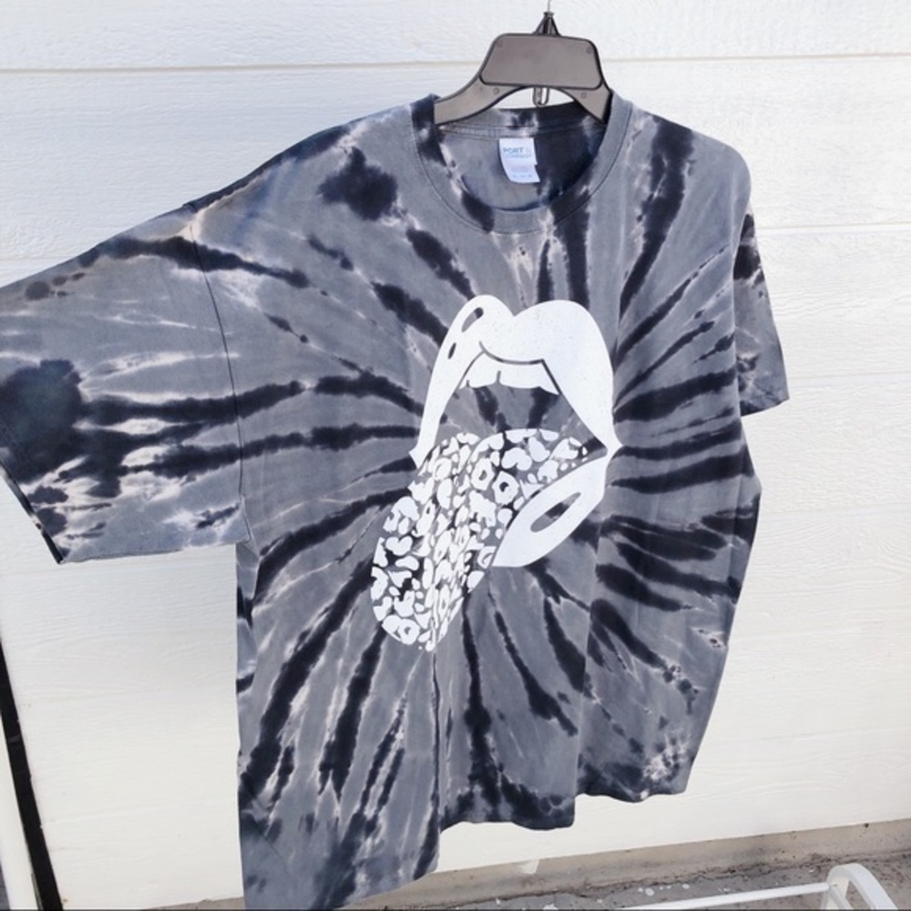 🍓- tie dye Rolling Stones T-shirt - Picture 6 of 8